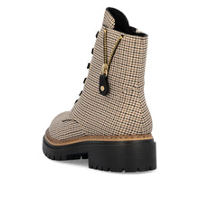 Load image into Gallery viewer, Patterned Lace-Up Boot - Rieker