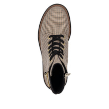 Load image into Gallery viewer, Patterned Lace-Up Boot - Rieker