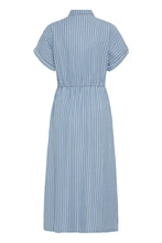 Load image into Gallery viewer, Blue Stripe Button Dress - b.young