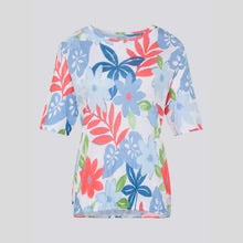 Load image into Gallery viewer, Multicolour T-shirt with bubble hem - Rabe