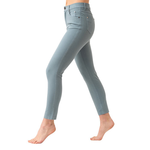 High Waist Slim Fit 7/8 Jeans - Marble