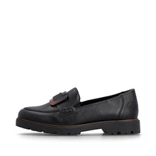 Load image into Gallery viewer, Black Buckle Loafer - Rieker