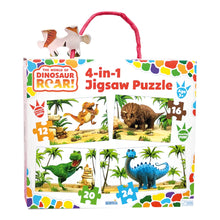 Load image into Gallery viewer, The World of Dinosaur Roar! 4-in-1 Puzzle