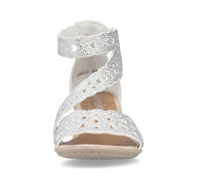 Load image into Gallery viewer, Off White Strap Heel - Rieker