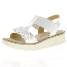 Load image into Gallery viewer, Lulu Chain Detail Sandal - White - Heavenly Feet