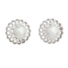 Load image into Gallery viewer, S552EML - Amaia Silver Pearl Earrings- Knight and Day