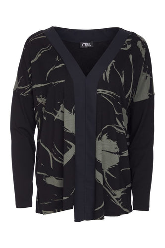 Mottled Print Top - Ora
