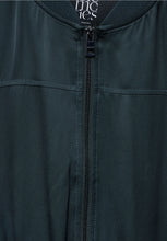 Load image into Gallery viewer, 212259- Satin Bomber Jacket- Hunter Green- Street One