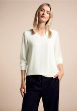 Load image into Gallery viewer, 321944- Off White Chiffon Blouse - Street One