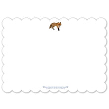 Load image into Gallery viewer, Summer Fox Scalloped Notelets - Appleberry Atelier