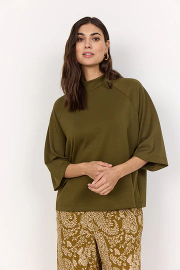 Dark Olive Blouse - Soya Concept