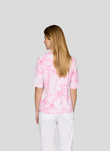 222352 - Pink Floral Print T-shirt - Rabe