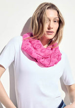 Load image into Gallery viewer, 572438- Pink Burnout Loop Scarf - Cecil