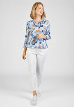 Load image into Gallery viewer, 124100- Tie Front Print Blouse - Rabe