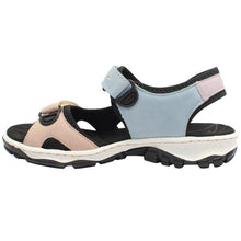 Load image into Gallery viewer, Blue &amp; Mauve Sandal - Rieker
