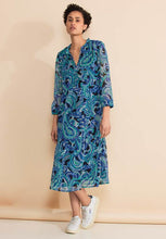 Load image into Gallery viewer, 143913- Blue Print Chiffon Dress - Street One