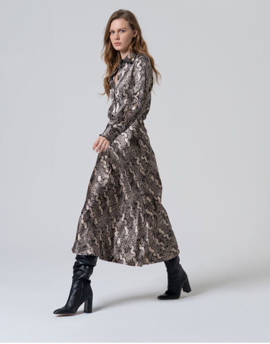 Animal Print MIDI Skirt - Surkana