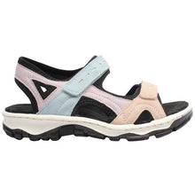 Load image into Gallery viewer, Blue &amp; Mauve Sandal - Rieker
