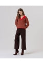Load image into Gallery viewer, Scalloped Polo Neck Jumper - Surkana