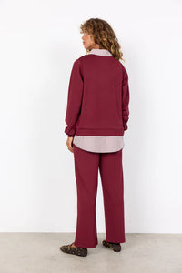 Deep Red Blouse & Jumper - Soya Concept