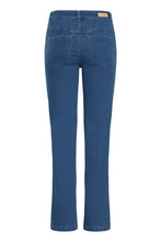 Load image into Gallery viewer, Straight Leg Blue Denim Jeans - Fransa
