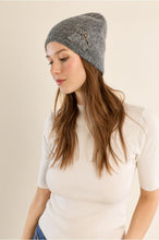 Load image into Gallery viewer, Ladies Knitted Hat Dark Grey - Molly Bracken