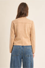 Load image into Gallery viewer, Beige Short Suede Jacket - Molly Bracken