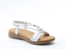 Load image into Gallery viewer, Chime - Silver Sandals - Heavenly Feet