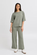 Load image into Gallery viewer, 5492 - Short Sleeve Sweatshirt Agave Green - Fransa