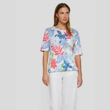 Load image into Gallery viewer, Multicolour T-shirt with bubble hem - Rabe