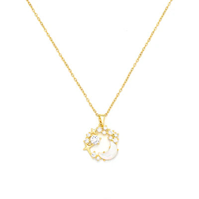 T121NMS - Milky Moon Pendant - Knight & Day