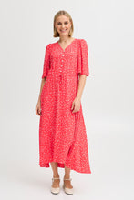 Load image into Gallery viewer, 5414 - Dress with Button Detail - Pink - Fransa
