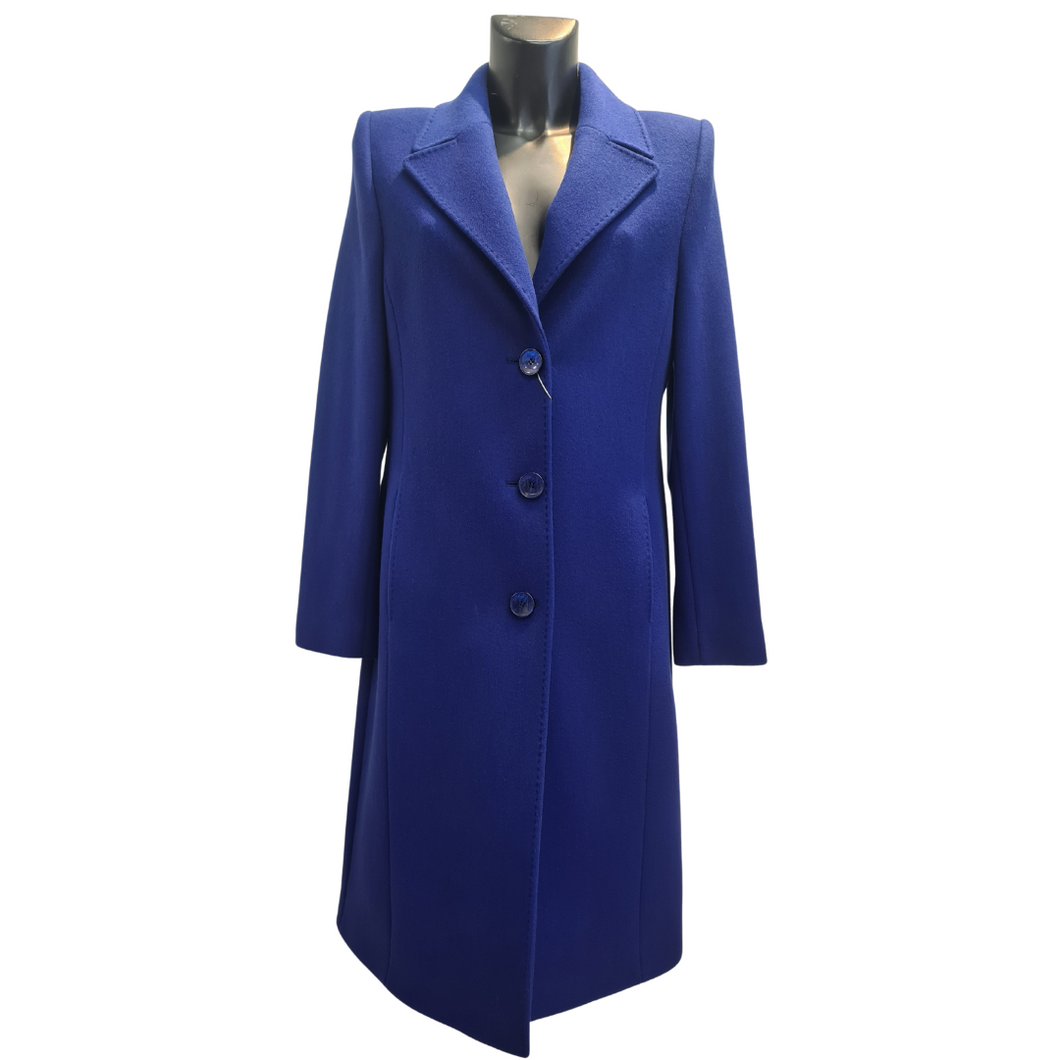 Long Wool Coat - Royal Blue - Christina Felix