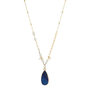 Lapis Long Necklace - Knight & Day