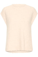 Load image into Gallery viewer, Cream Knitted Sleeveless Jumper