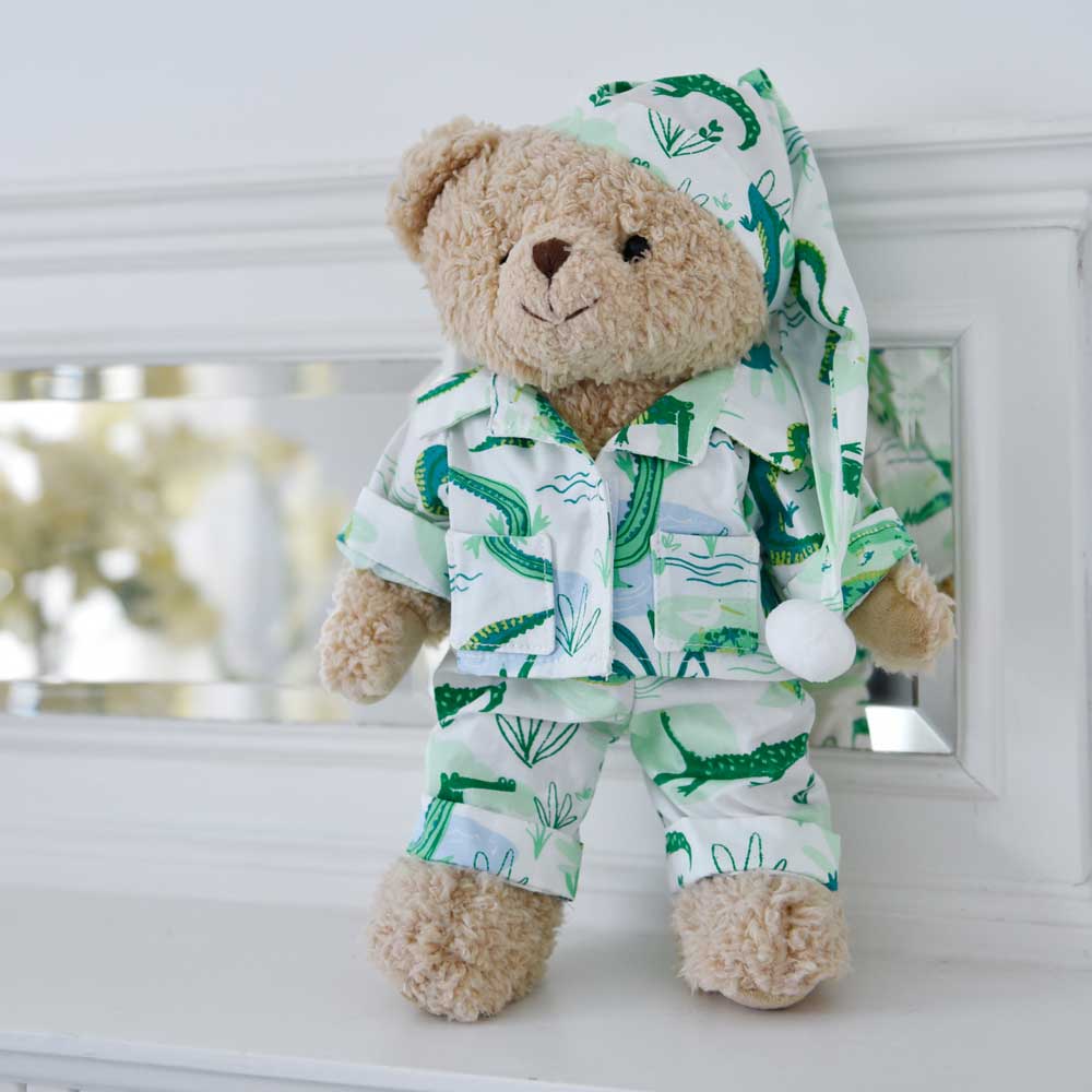 Teddy Bear with Crocodile Pj’s - Powell Craft