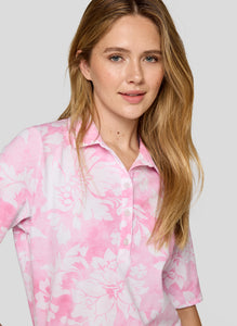 222352 - Pink Floral Print T-shirt - Rabe