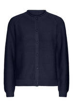 Load image into Gallery viewer, 5554- Cotton Knitted Button Up Cardigan- Navy- Fransa