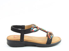 Load image into Gallery viewer, Radiant - Black Sandals- Heavenly Feet