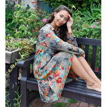 Load image into Gallery viewer, NSDQ728- Luna Floral Shirt Dress - Powell Craft