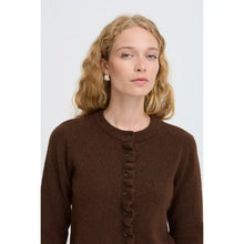 Load image into Gallery viewer, Brown Frill Cardigan- B. Young