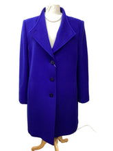 Load image into Gallery viewer, 3/4 Length Wool Coat - Royal Blue- Christina Felix