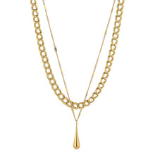 Load image into Gallery viewer, Layered Curb Chain Necklace- Knight &amp; Day
