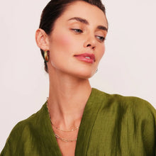Load image into Gallery viewer, Spiral Green Earrings- Knight &amp; Day Jewellery