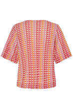 Load image into Gallery viewer, Multicolour Pattern V Neck Top - b.young