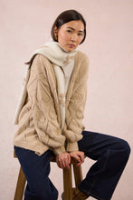 Load image into Gallery viewer, Knitted Floral Scarf - Molly Bracken