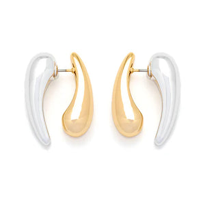 T316ECB - Mixed Metal Earrings - Knight & Day