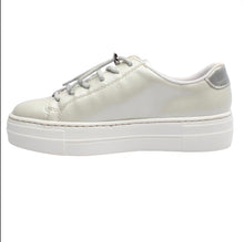Load image into Gallery viewer, White Lace-Up Trainer - Rieker
