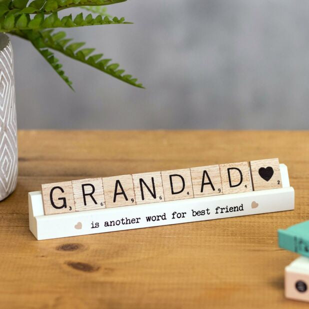 Scrabble Plaque- Grandad