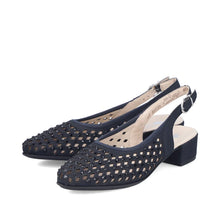 Load image into Gallery viewer, Navy Kitten Heel - Rieker